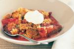 Canadian Ginger And Rhubarb Crumble Recipe Dessert
