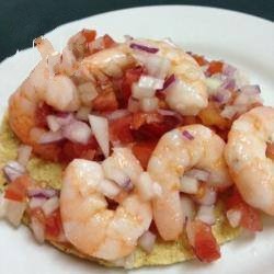 Mexican Shrimps in Mexican Salsa Dinner