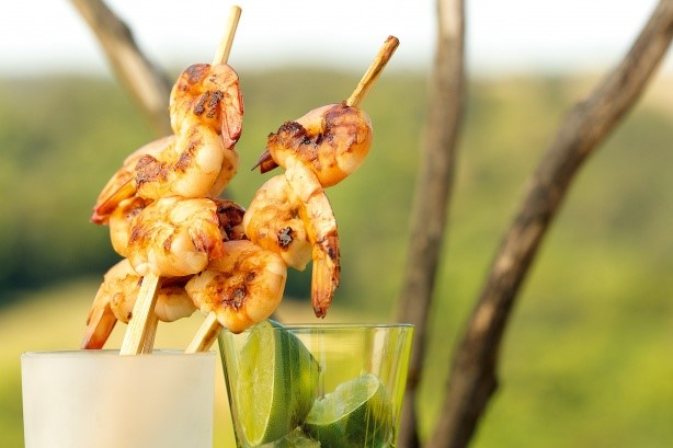 Canadian Prawn Skewers With Chilli Lime Salt Recipe Appetizer