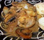 Australian Chicken With Pearl Onion and Cremini Mushroom Sauce Dinner
