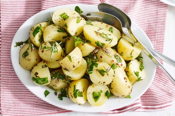 Australian Boiled Potatoes With Herbed Olive Oil Dressing Recipe Appetizer