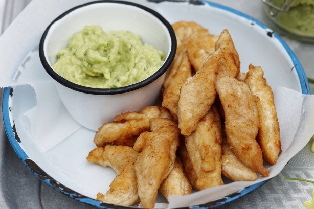 Australian Spicy Chicken Tenders With Avocado Dip Recipe Dinner