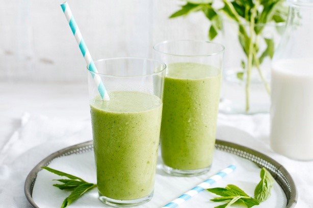 Australian Super Mint Green Smoothie Recipe Appetizer