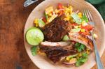 Australian Ginger Beer Pork Ribs With Corn And Avocado Salad Recipe Appetizer
