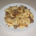 Italian Main Tortellini with Butter and Sausage Alcohol