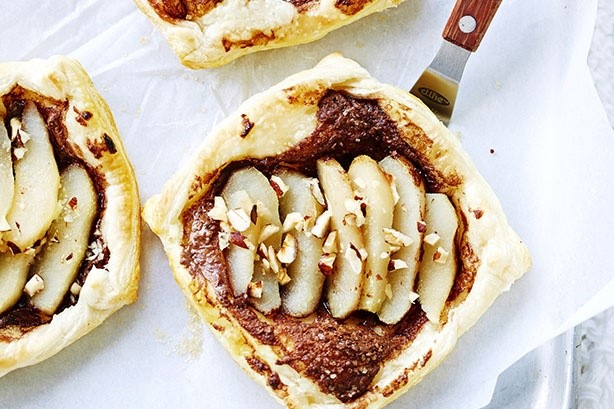 American Pear Chocolate And Hazelnut Tarts Recipe Dessert