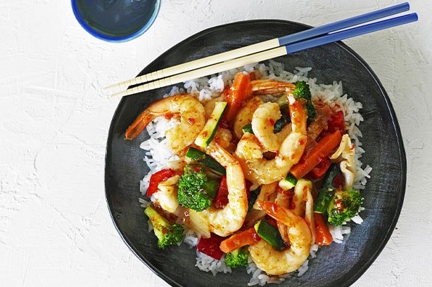 American Sweet Chilli Prawn Stirfry Recipe Dessert