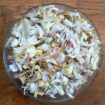 American Chicory Salad with Apples Cheese and Walnut Appetizer
