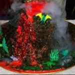 American Erupting Volcano Cake Dessert