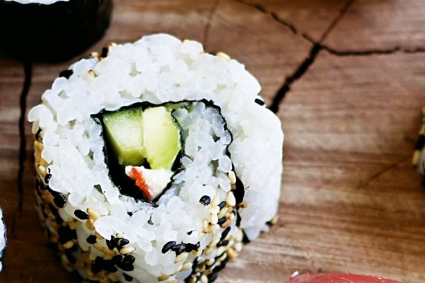 American Insideout Sushi Recipe Appetizer