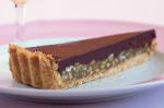 Australian Chocolate Nut And Caramel Shortbread Tart Recipe Dessert