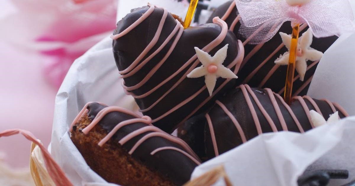 American Simple Chocolate Donuts for Valentines Day Dessert