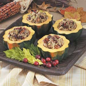 American Wild Rice Stuffed Squash Appetizer