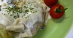 American Cabbage Rolls with Creamy Mushroom Sauce 1 Appetizer