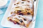 American Apple And Blueberry Jalousie Recipe Dessert