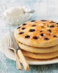 Canadian Blueberry Pancakes and Spiced Orange Syrup Appetizer