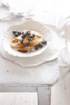 Canadian Buttermilk Pancakes with Blueberries and Spiced Maple Butter Appetizer
