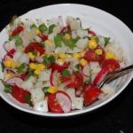 American Potatoes in Salad in the Corn Appetizer