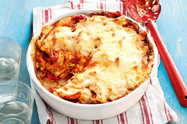 Australian Chicken And Tomato Tortilla Bake Recipe Dinner