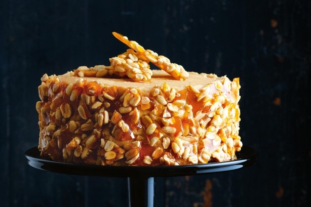 Australian Peanut Butter Cake With Salted Praline Crust Recipe Dessert