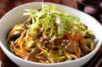American Beef Miso and Sesame Noodles Recipe Appetizer
