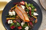 American Salmon With Goats Cheese and Betroot Salad Recipe Dinner