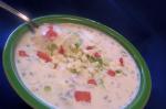 American Red Potato Soup With Roquefort Appetizer