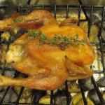 Roast Chicken with Thyme and Potatoes recipe
