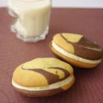 Whoopie Magpies Marbled Chocolate and Peanut Butter recipe