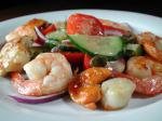 American Shrimp and Scallops With Speedy Salad Appetizer