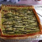 British Puff Pastry Tart with Green Asparagus and Ricotta Drink