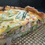 British Quiche with Asparagus Onions and Bacon Appetizer