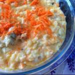 British Creamy Rice Carrot with Gorgonzola Appetizer