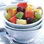 American Melon Salad with Yogurtlime Sauce Dessert