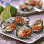 American Oysters with Tomato Salsa Dinner
