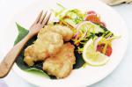 British Reef Fish In Coconut Batter With Green Mango Salad Recipe Appetizer