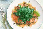 Australian Salmon Carpaccio With Wasabi Dressing Recipe Appetizer