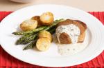 American Creamy Mustard And Thyme Veal With Asparagus Recipe Appetizer