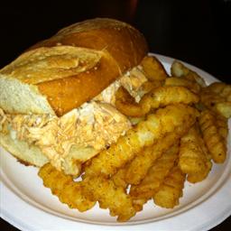 French Buffalo Chicken french Dip Sandwich Breakfast