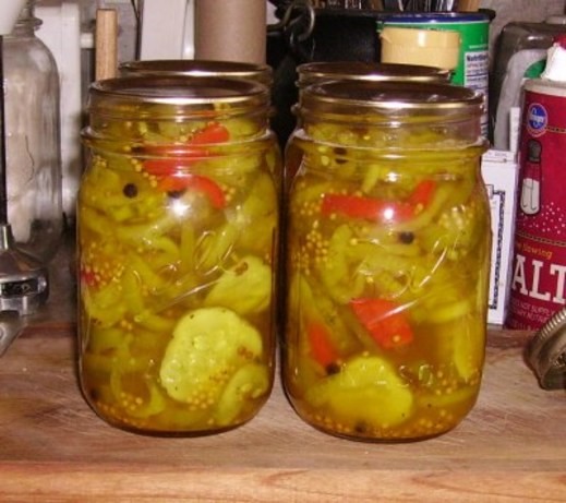 American Barbs Bread  Butter Pickles Appetizer