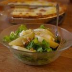 American Salad with Prosciutto and Caramelized Pears and Walnuts Recipe Appetizer