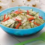 Australian Sweet and Tangy Cucumber Salad 1 Appetizer
