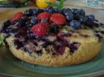 Upsidedown Berry Cornmeal Cake recipe