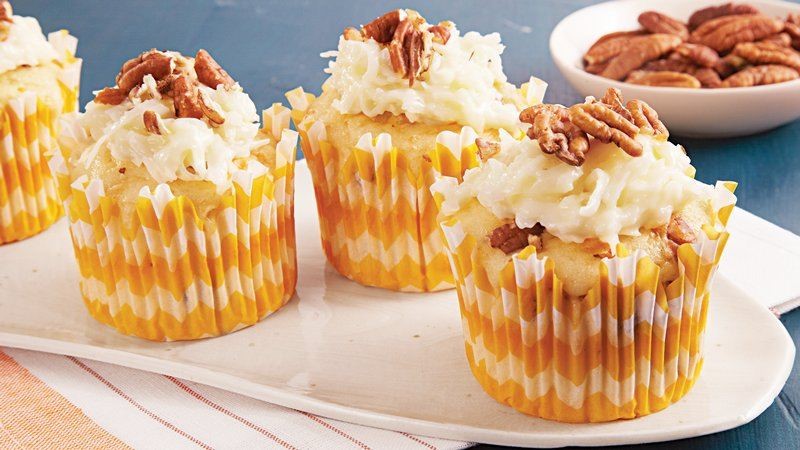 Australian Coconut Pecan Cupcakes 1 Dessert