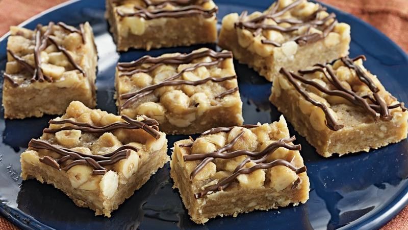 Australian Hazelnut Praline Cookie Bars Dessert