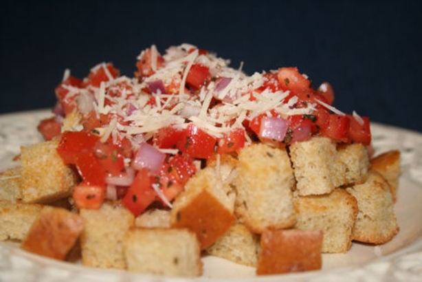 Italian Bruschetta Sundae Appetizer