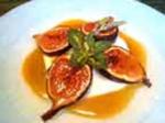 Canadian Caramelized Figs With Lavender Honey and Cream Dessert