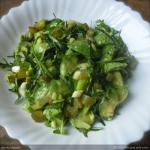 Avocado Cornichon and Arugula Salad recipe