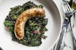 Australian Sausage With Chard and Rhubarb Recipe Appetizer