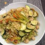 Australian Quinoa with Flower of Courgette Appetizer